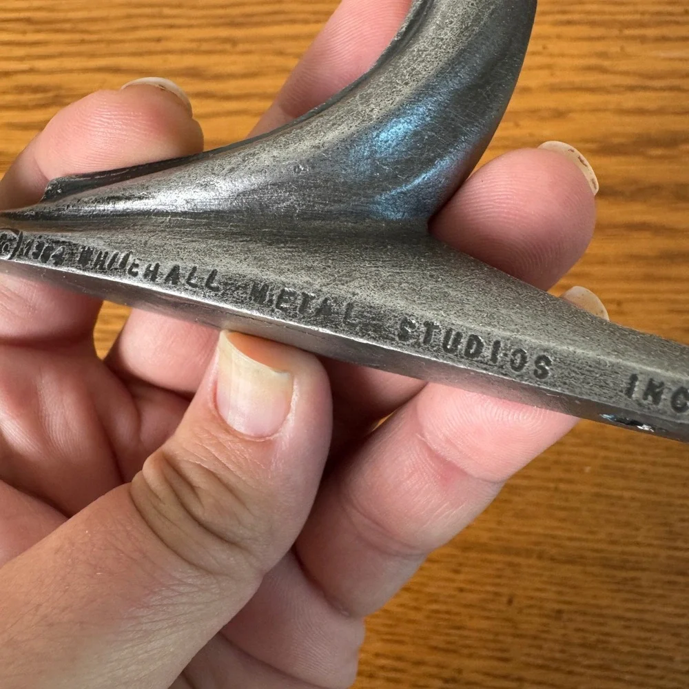 Vintage 1964 Whitehall Metal Studios Deer Head‎ Double Hook Hanger Metal